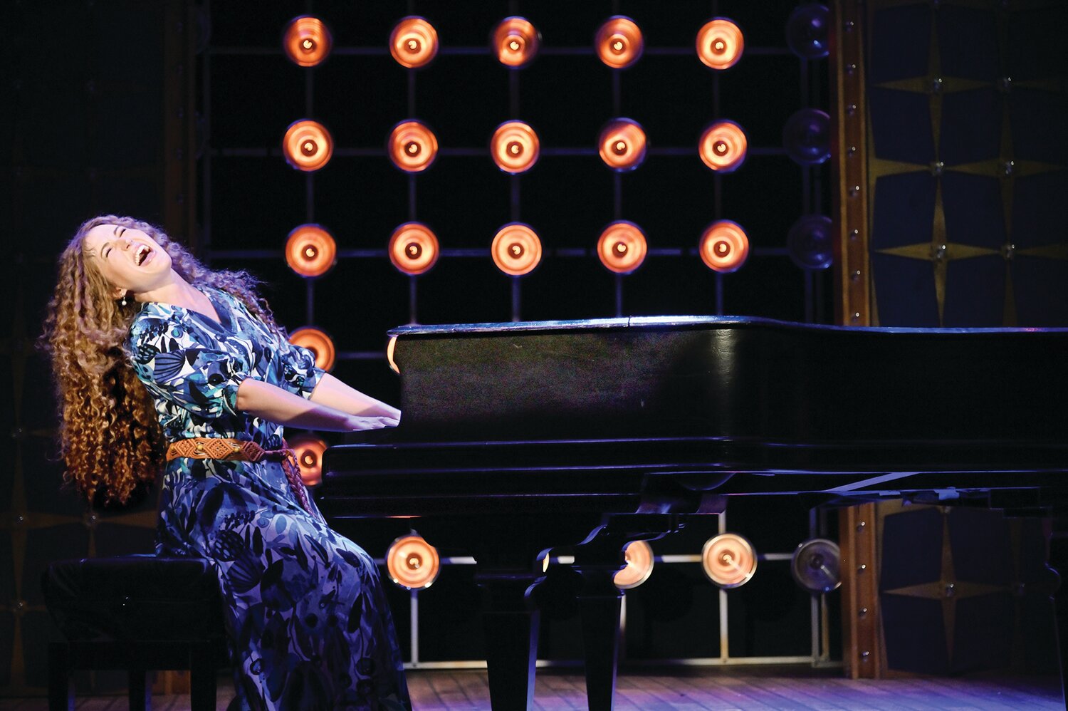 BEAUTIFUL: Monet Sabel as Carole King in “Beautiful: The Carole King Musical” at Theatre By The Sea thru July 8.